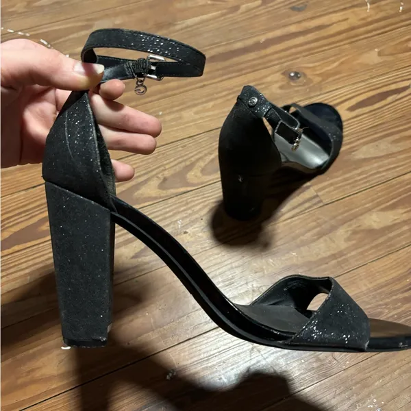 G by Guess Glittery Black Heels - Image 6