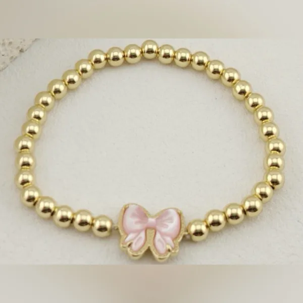 Kendra Scott Haley Bow Gold Stretch Bracelet - Image 3