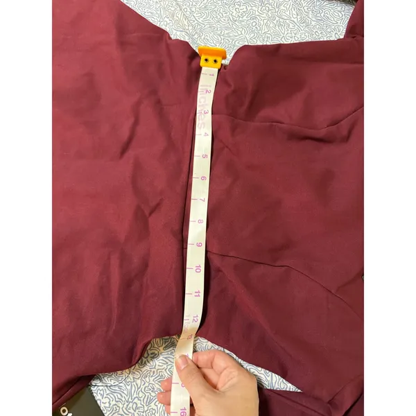 NWT Lulus Size XS Forever Chic Burgundy Maroon Red Long Sleeve Dress Modest - Image 6