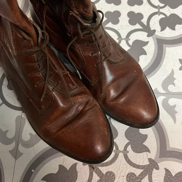 Vintage Marc Alpert Leather Victorian Style Riding Boot‎ B34 - Image 6