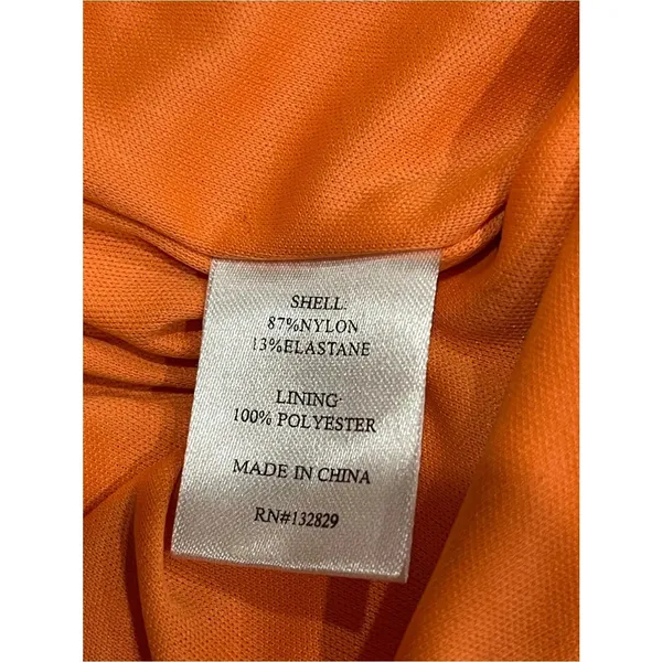 Revolve Superdown stretch Strapless Tube Dress XXS Strappy Open Back Orange NWT - Image 9