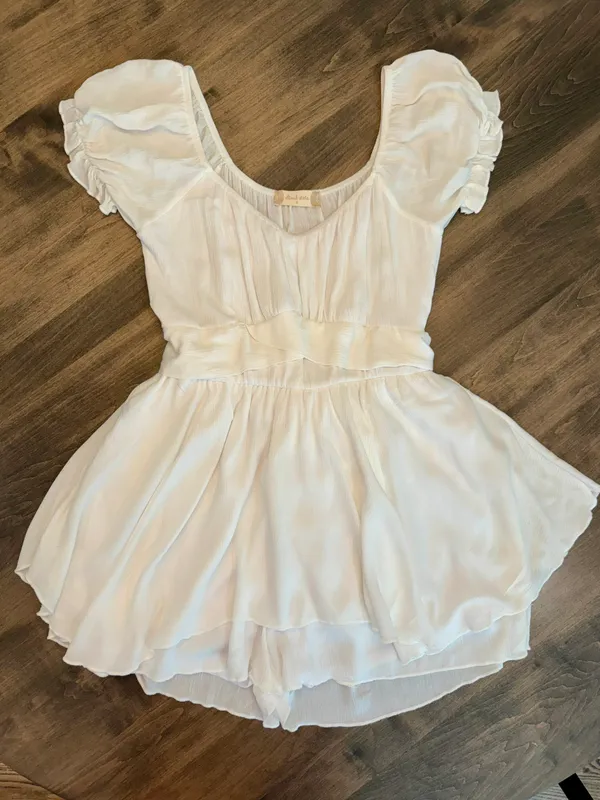 Altar'd State White Romper (Small) - Image 3