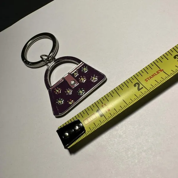 Relic Brand Keychain with Purse / Bag charm in Purple / Silver Tone - Image 8
