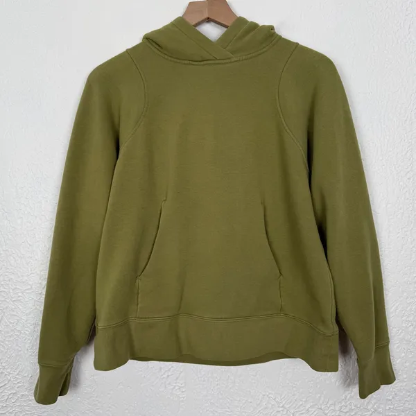 Lululemon Loungeful Hoodie Bronze Green Size 6 - Image 2