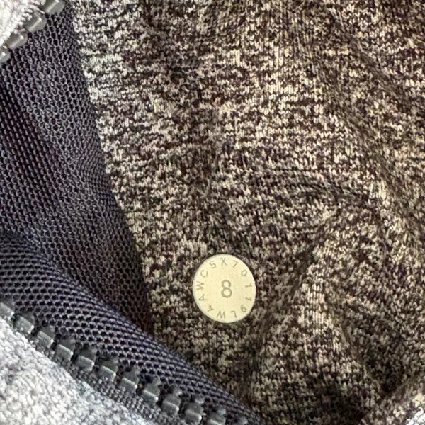 Lululemon‎ Womens Heathered Black Luon Define Jacket Athleisure Zip Up Size 8 - Image 6