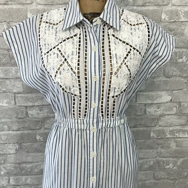 POL Polly Farms Blue Stripe Dress - Image 2