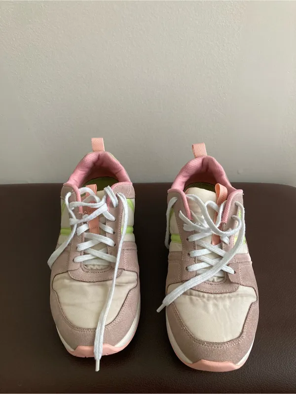 Vionic Blush Pink & Lime Green Accent Women's Sneakers - Image 4