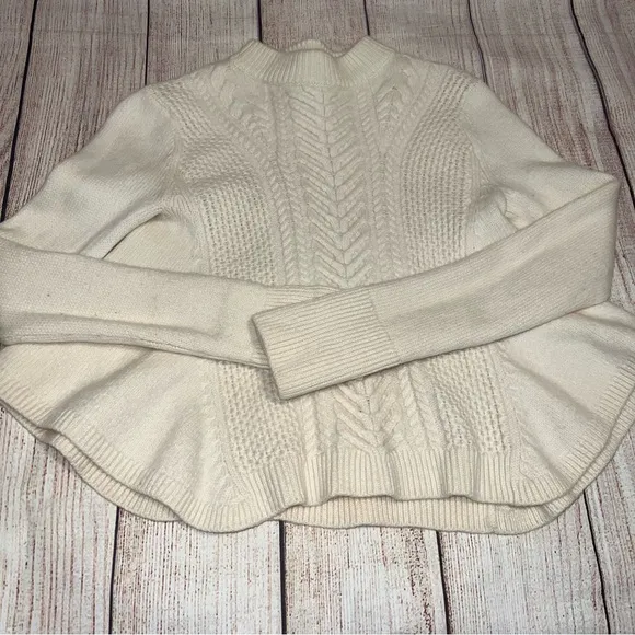 Crew Cable Knit Swing Sweater - Image 3