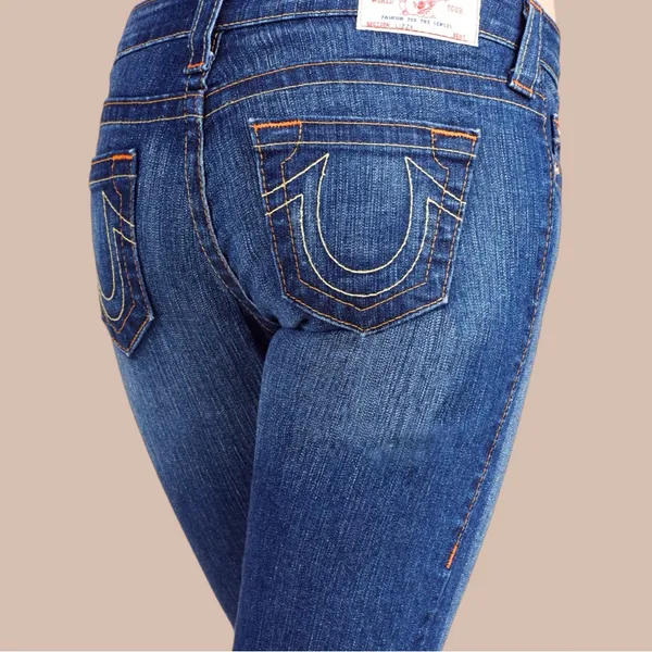 True religion Women's Blue Jean capris. New - Image 6