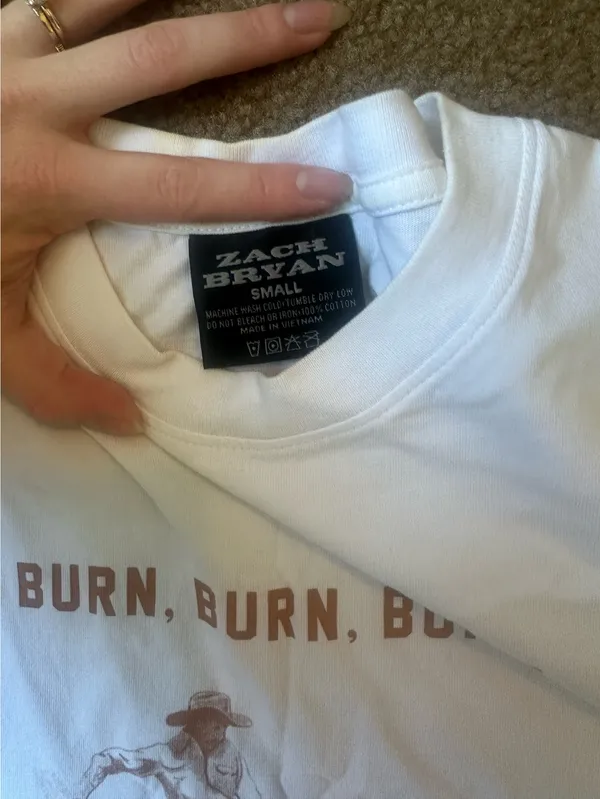 Zach Bryan t shirt White - Image 2