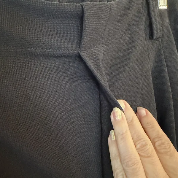 NWT Halara Flex™ High Waisted Wide Leg‎ Waffle Work Pants Pull On PXL Black - Image 6