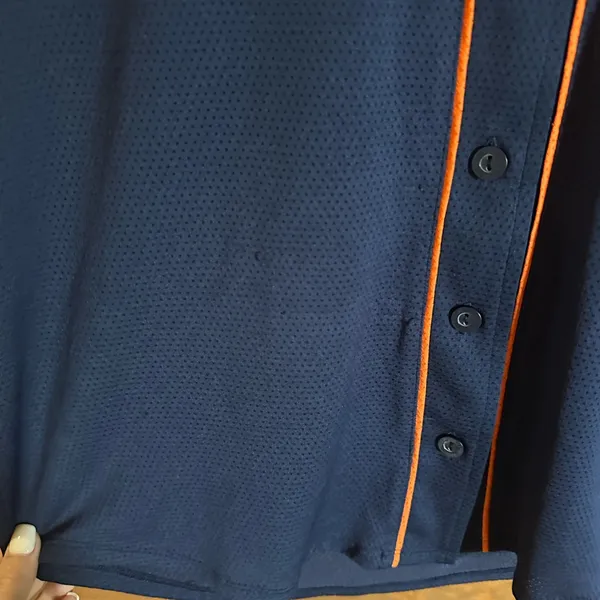 Victoria’s Secret pink Detroit Tigers Navy Button-Up Jersey with Orange Trim - Image 5