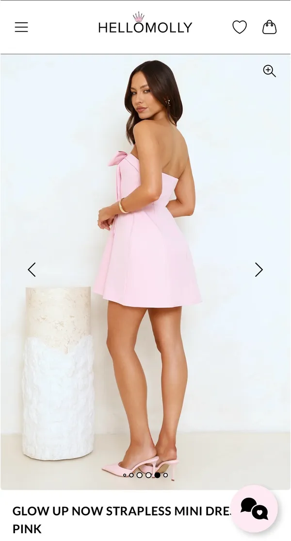 Hello Molly Mini Dress Pink - Image 3