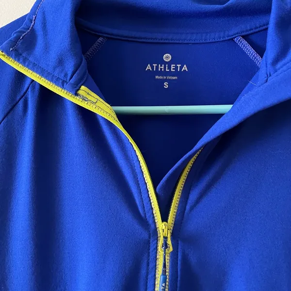 Athleta Blue Quarter-Zip Pullover - Image 4