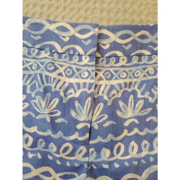 Southern Tide Shorts Women 4 Blue Floral Print Chino Flat Front Cotton 4… - Image 2