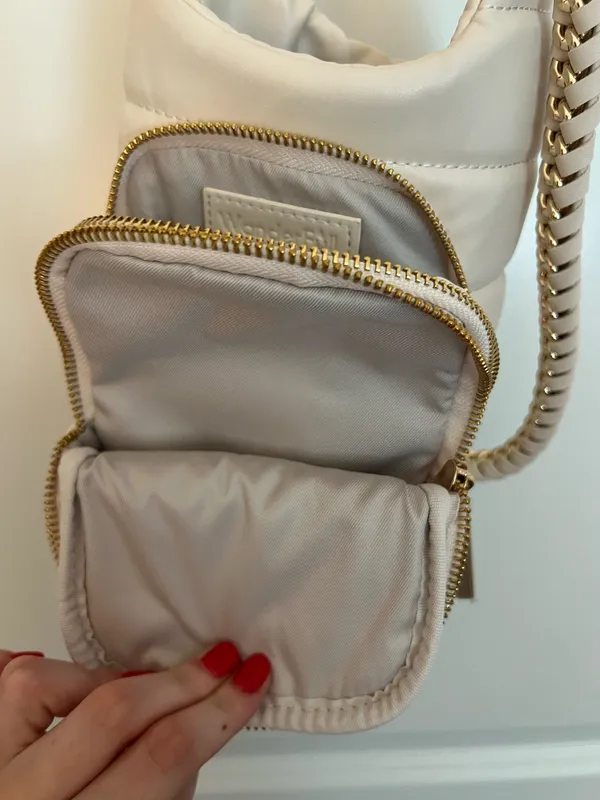 Tan Crossbody purse White - Image 2