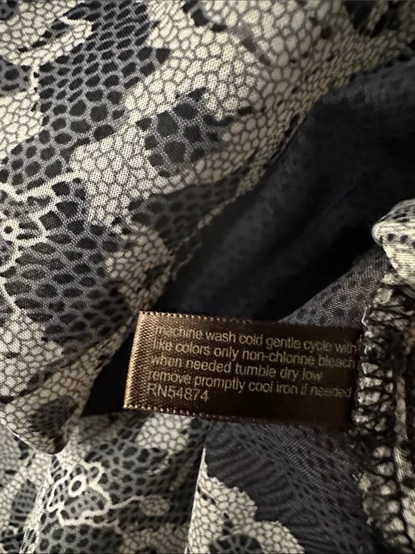N25. The Limited Black & Cream Floral Lace-Print Top - Image 4