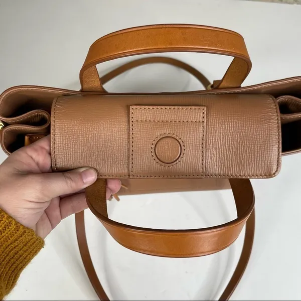 Dooney & Bourke Morgan Saddle Tan Shoulder Bag with Dust Bag and Coin Purse‎ - Image 4
