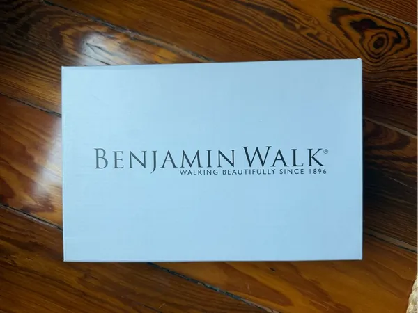 Benjamin Walk Dyeables Amanda Style White Satin Block Heel Closed Toe Pumps - Image 6