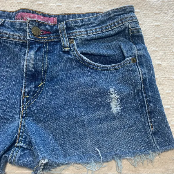 Levis Super Low Boot Cut 518 Jeans Shorts Size‎ 7M - Image 3