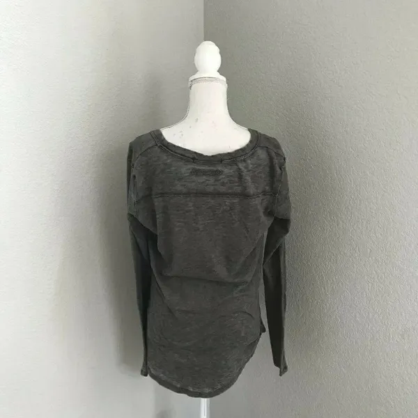We The Free Womens Gray Pullover Top Size Medium Gray - Image 2