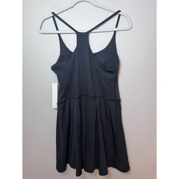Aqua Athletics Black Sleeveless Athletic Dress Tennis Sz M Shelf Bra NWT $88 - Image 9