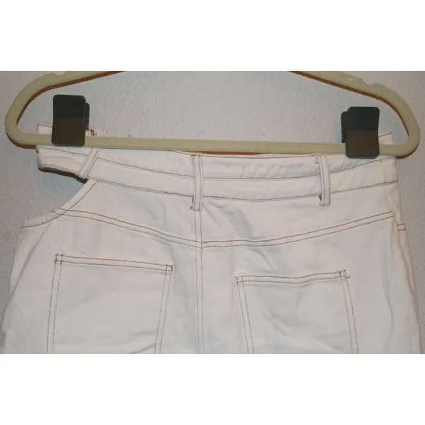 Steve Madden White Denim Cutout Mini Skirt - Image 6