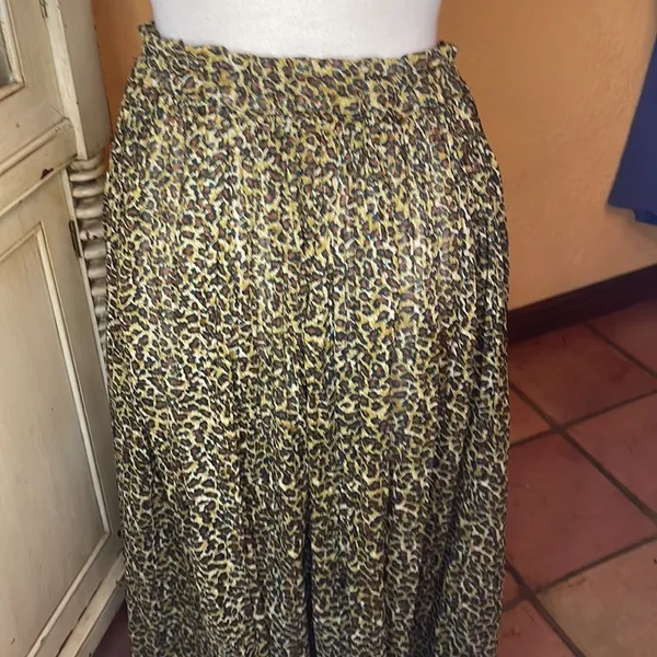 Leopard print boho skirt Size M - Image 5