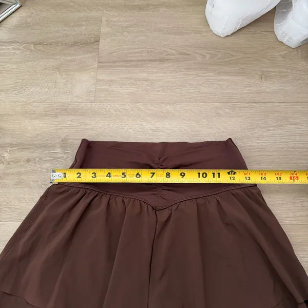OFFLINE By Aerie Real Me Crossover Flowy Short in rich brown - Image 3