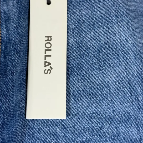 Rollas Dusters High Rise Distressed Jeans Lilyworn Blue Denim 12594B Size 31 NEW - Image 3