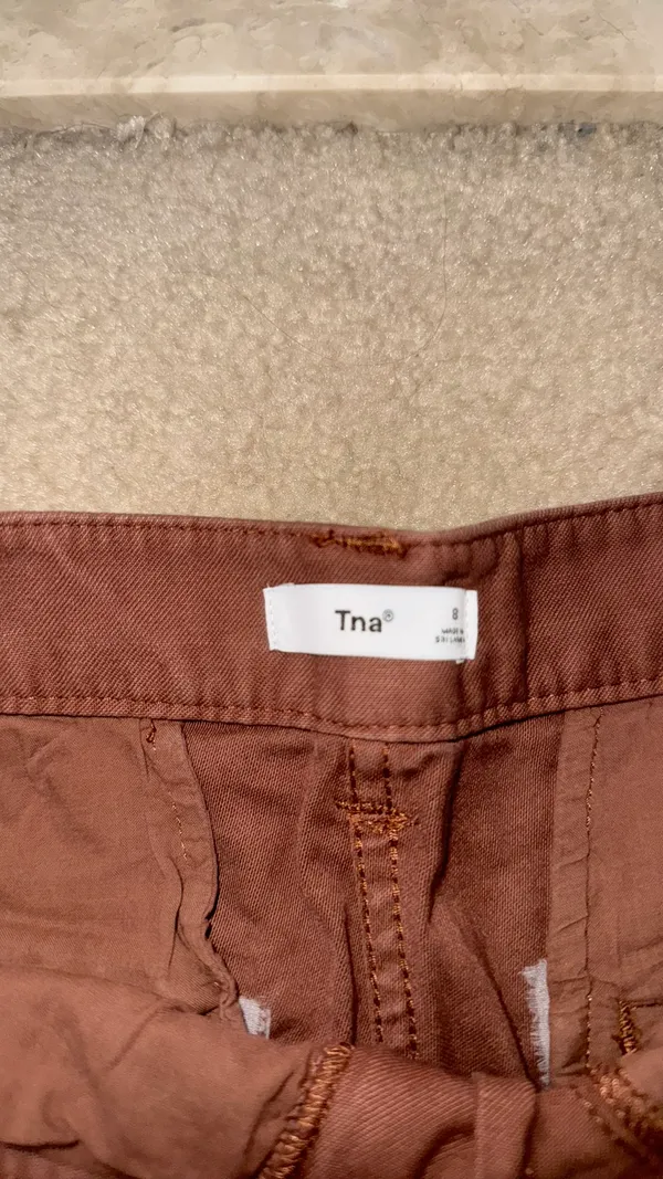 TNA Aritzia Brown Cargo Pants  - Image 2