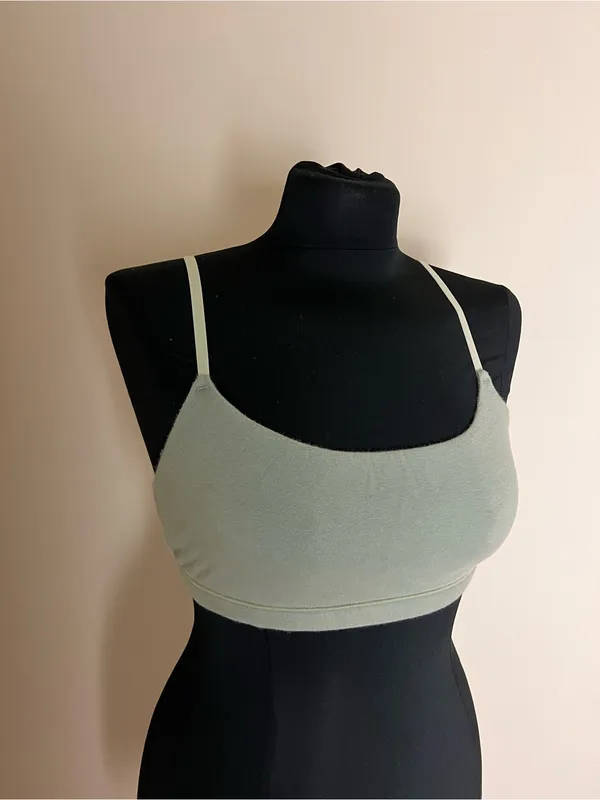 Skims Mineral Cotton Jersey Scoop Bralette - Image 2