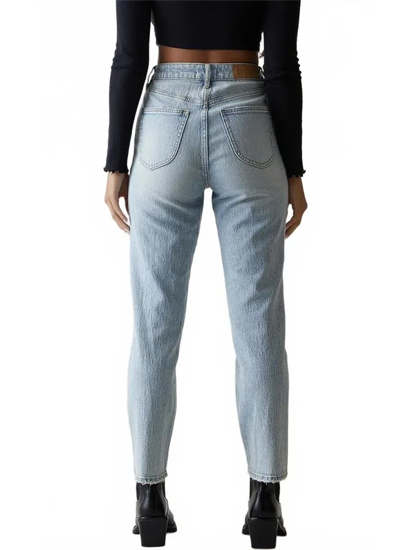 PacSun Straight Leg Jeans Stretch Curve Light Indigo NWT Size 23 - Image 2