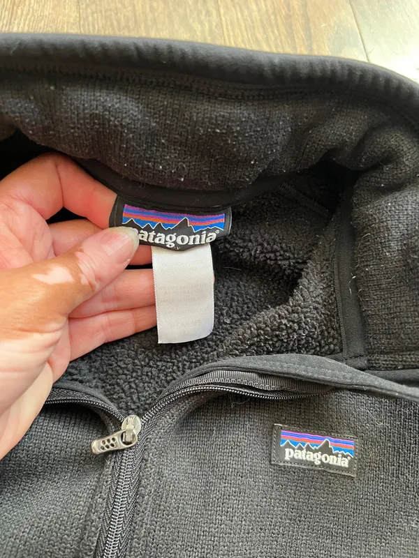 Patagonia Better Sweater Black Quarter-Zip Fleece Pullover Women’s Medium - Image 4