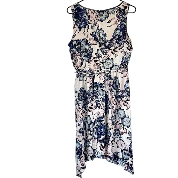 Simply Vera Vera Wang Blue Purple and White High Low Dress - Size: Medium - Image 11