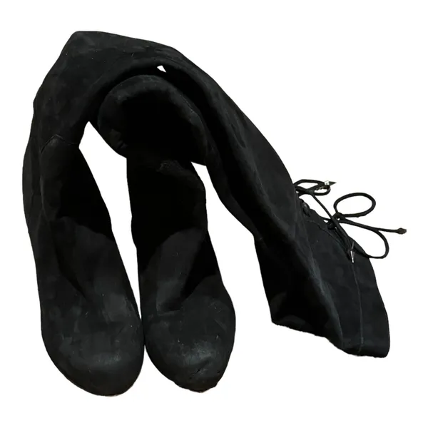 2000s Sam Edelman Kayla Over the Knee Suede Platform Boots 8.5 - Image 15