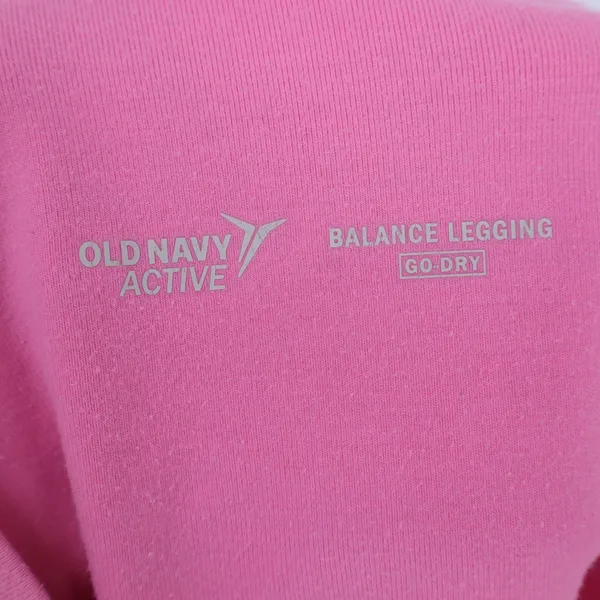 Old Navy Active Balance Legging Go-Dry Pink High Waisted Biker Shorts XL - Image 2