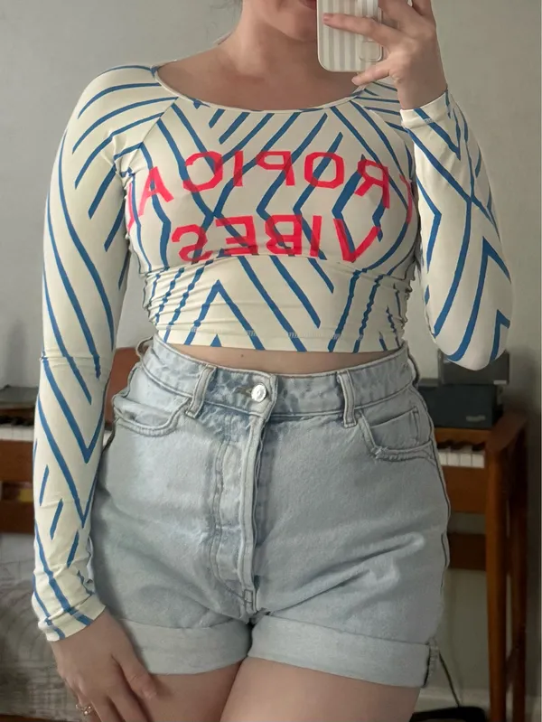 Billabong Surfing Striped Long Sleeve Top - Image 2