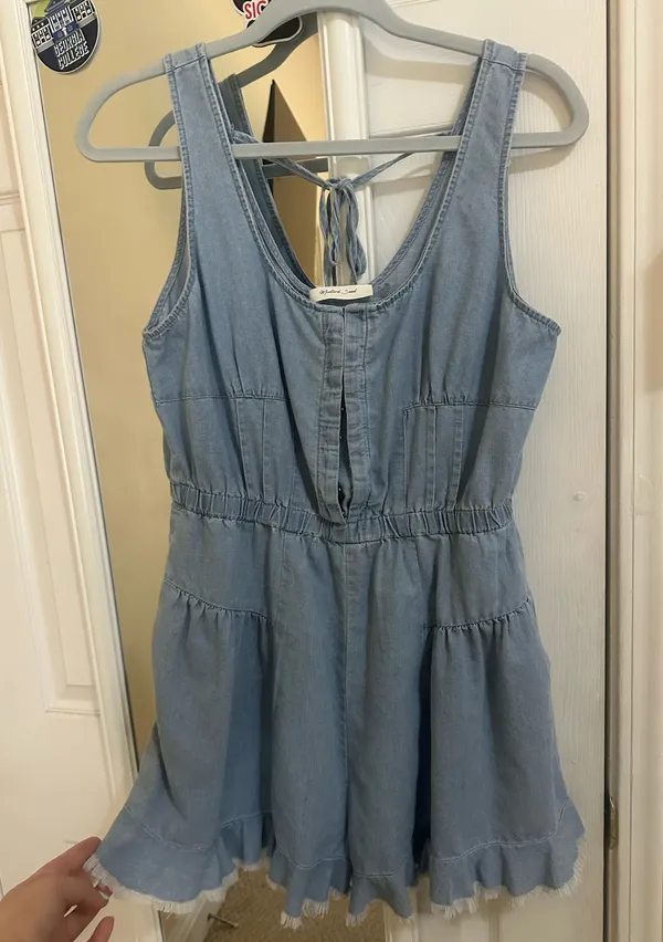 Mustard Seed Denim Romper - Image 2