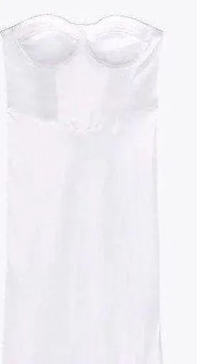 ZARA nwt wedding bridal shower party coctail satin rhinestone midi dress - Image 6