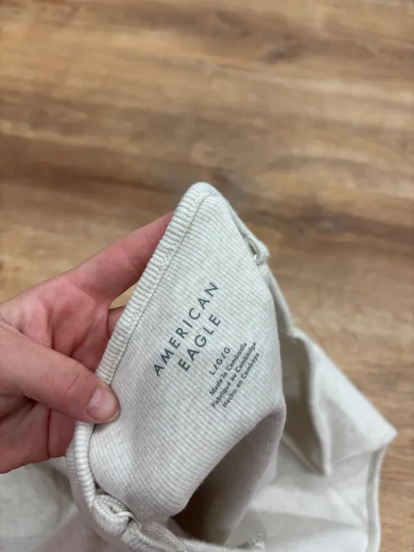 American Eagle Cream Tank Top - Image 4