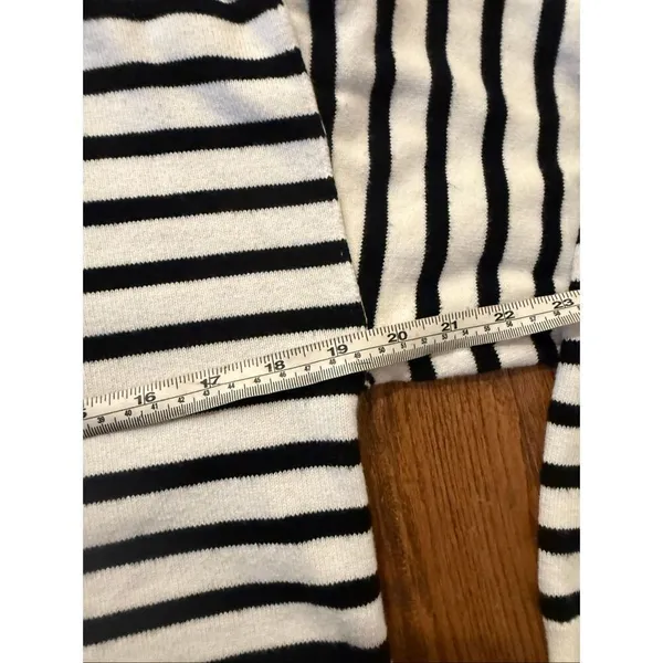J.Crew striped crewneck exposed seam sweater xs - Image 9