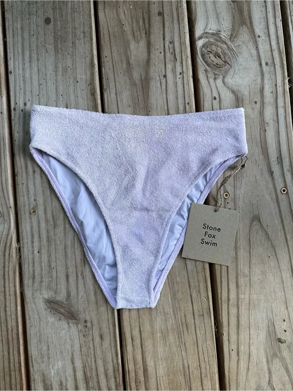 NWT Stone Fox Sola terry bikini bottoms orchid - Image 2