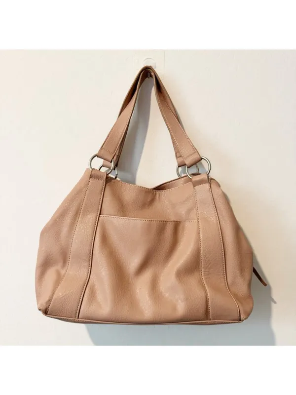 Nicole‎ Miller Woven Slouchy Hobo Bag Pink Boho Chic Coquette Cottagecore Purse - Image 12