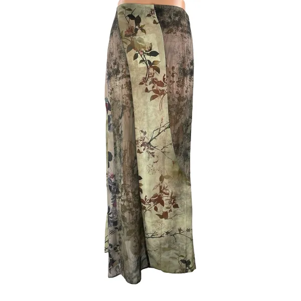 NEW Jaded London Asteria Women's Multi Color Floral Sheer Flowy Maxi Skirt Sz 6 - Image 3