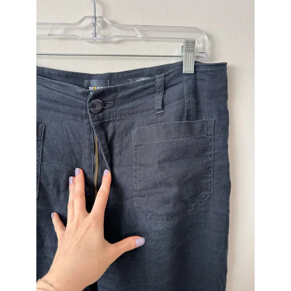 Anthropologie Maeve 31 The Colette Cropped Linen Wide-Leg Pants - Image 4