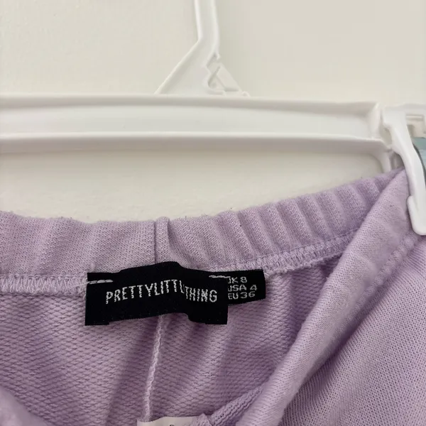 Pretty Little Thing Lilac Purple Joggers - Image 3