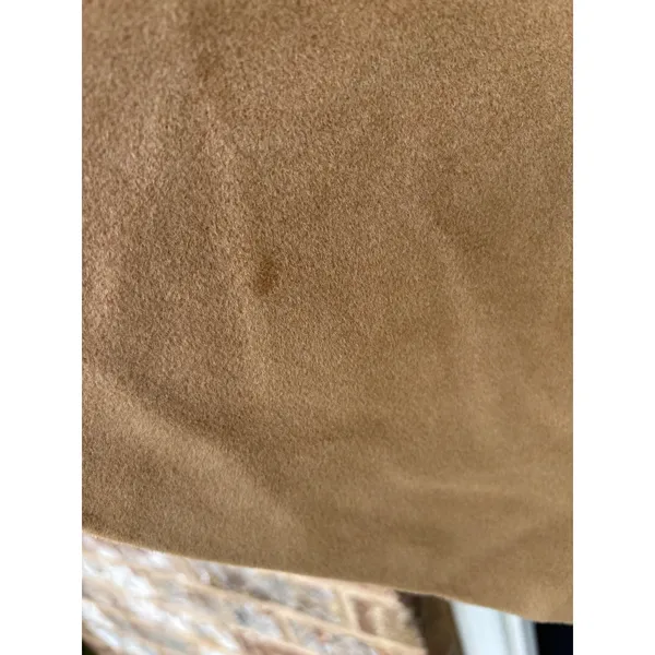 Miriam Joy Vintage Camel Italian Lambswool Angora Cape Coat Tan Women M - Image 3