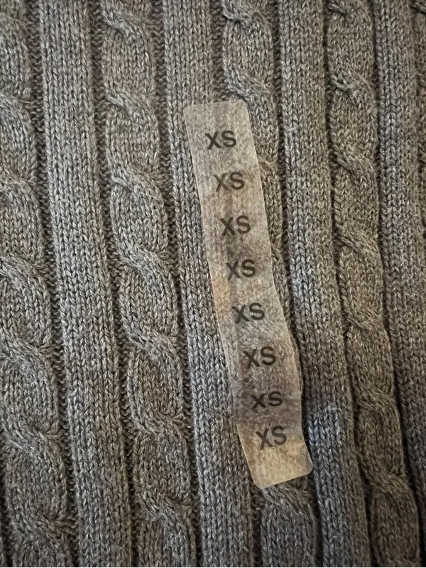 Lauren Ralph Lauren Women's Ribbed Sweater LRL Light Gray Grey NWT Size XS - Image 3