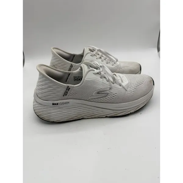 Skechers GoRun Max Cushioning Slip-Ins Women's 10 White Running Shoes - Image 4